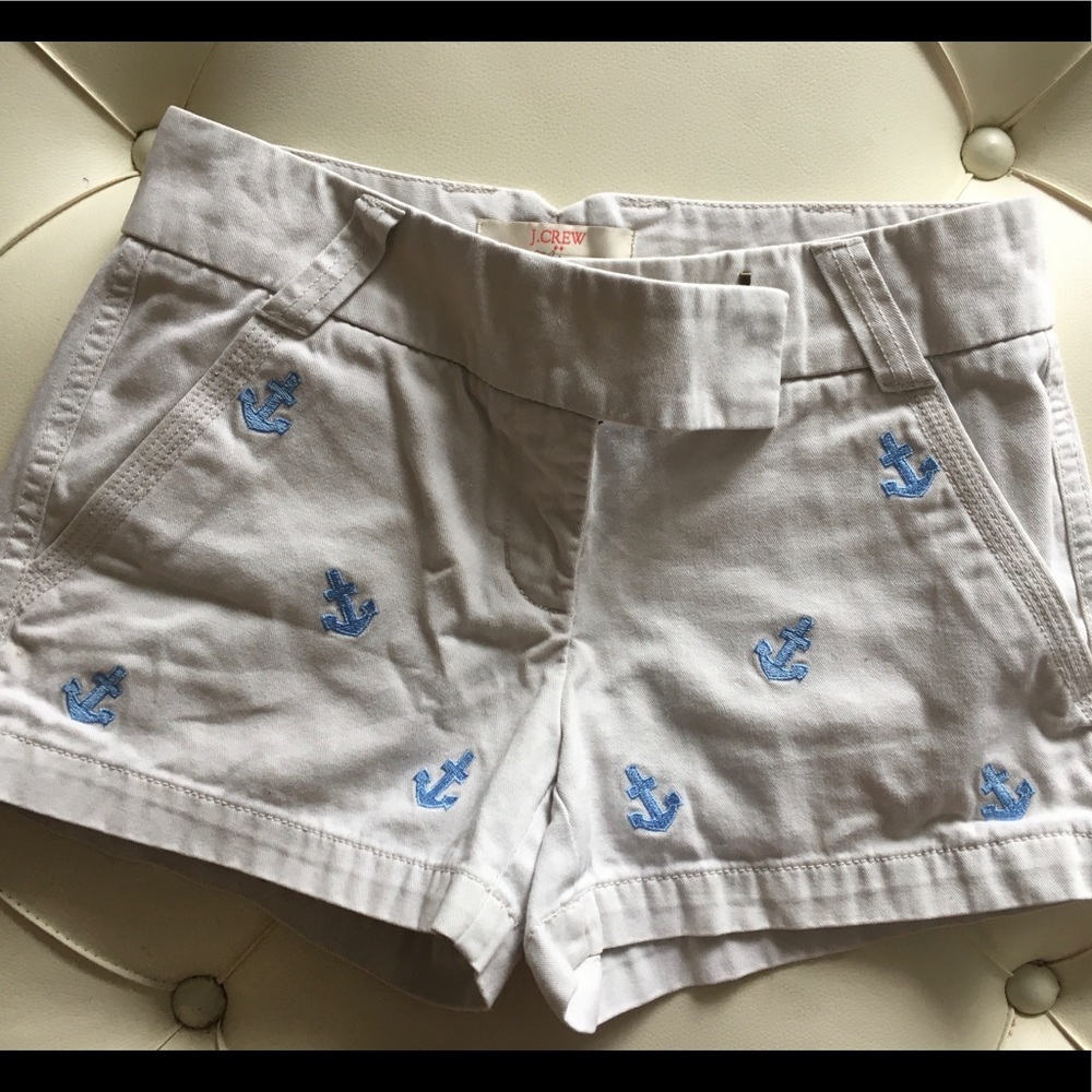 J. Crew White Chino Shorts, Size 00
